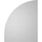 Ekena Millwork Quarter Round Top Right Surface Mount PVC Gable Vent w/ 2"W x 2"P Brickmould Sill Frame, 16"W x 20"H GVPQR16X2003SN - alternate 2
